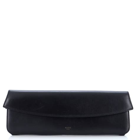 Evening clutch in bicolor smooth calfskin 